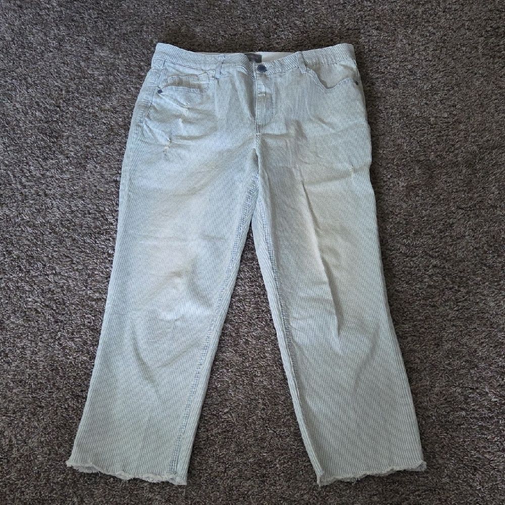 Striped Light Blue Jeans